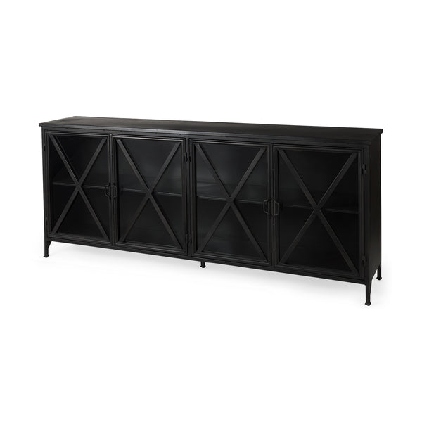 Poppy Black Metal Sideboard