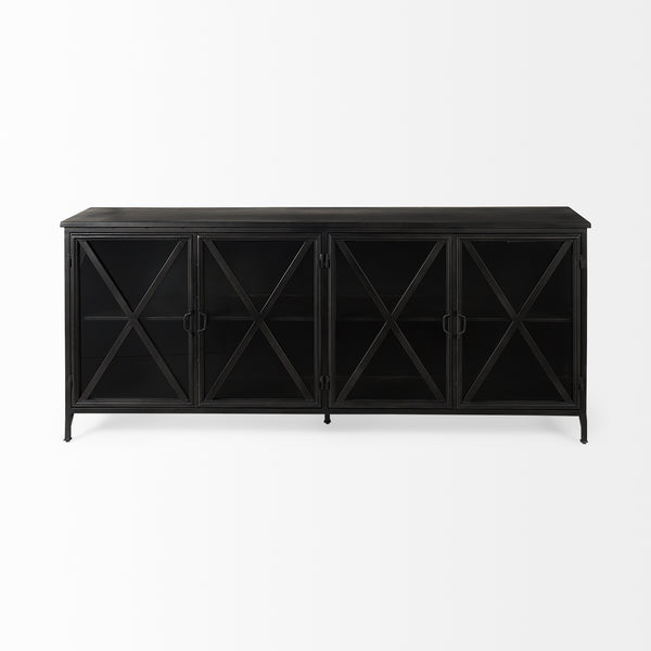 Poppy Black Metal Sideboard