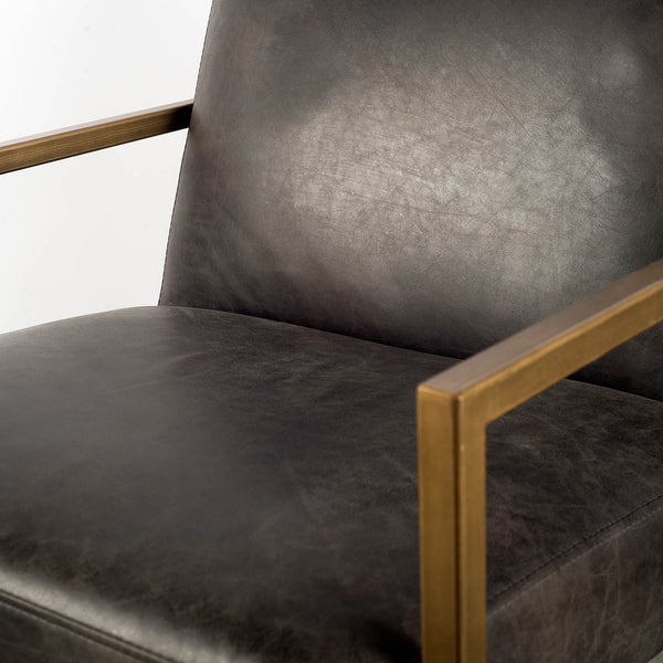 Armelle Leather Accent Chair