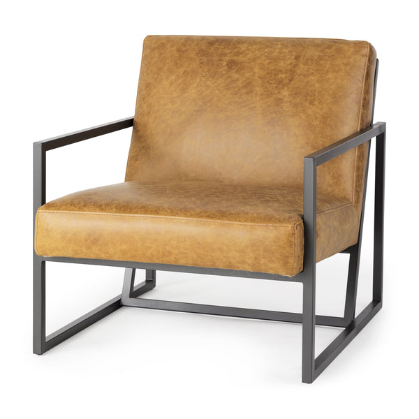 Armelle Leather Accent Chair