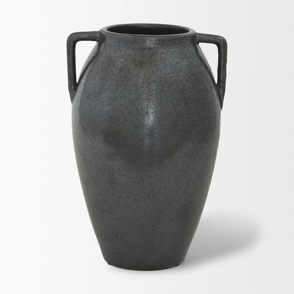 Kora Dark Metallic Double Ear Vase