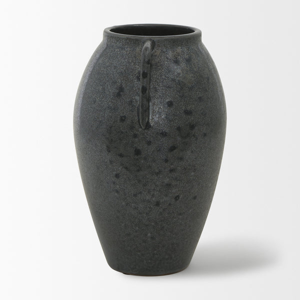 Kora Dark Metallic Double Ear Vase