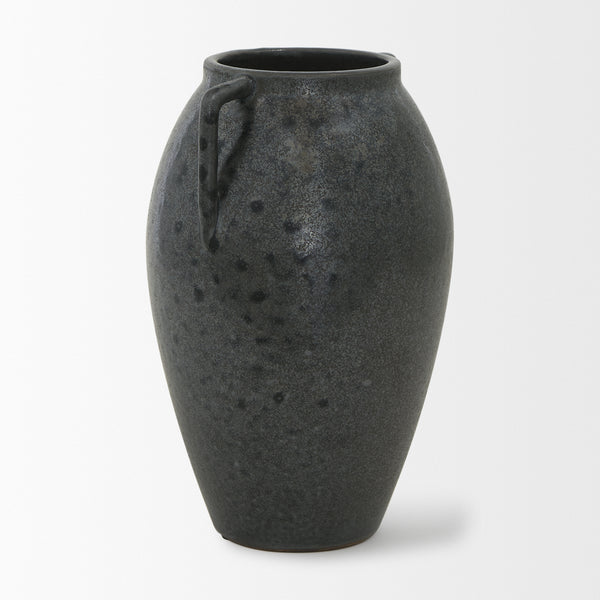 Kora Dark Metallic Double Ear Vase