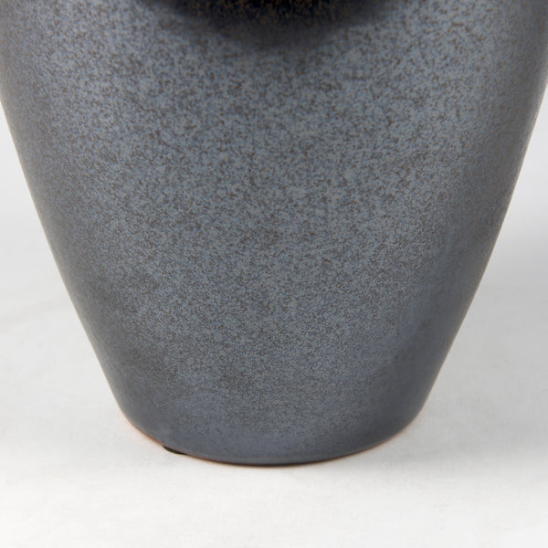Kora Dark Metallic Double Ear Vase
