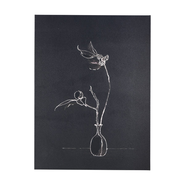 Ikebana Dark I & II Canvas Series - Set Of Two
