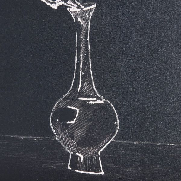 Ikebana Dark I & II Canvas Series - Set Of Two