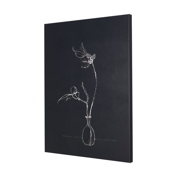 Ikebana Dark I & II Canvas Series - Set Of Two