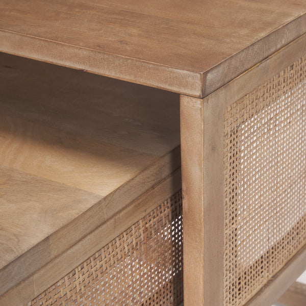 Grier Nesting Tables - Light Brown Wood