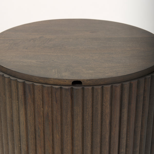 Terra Fluted Side Table