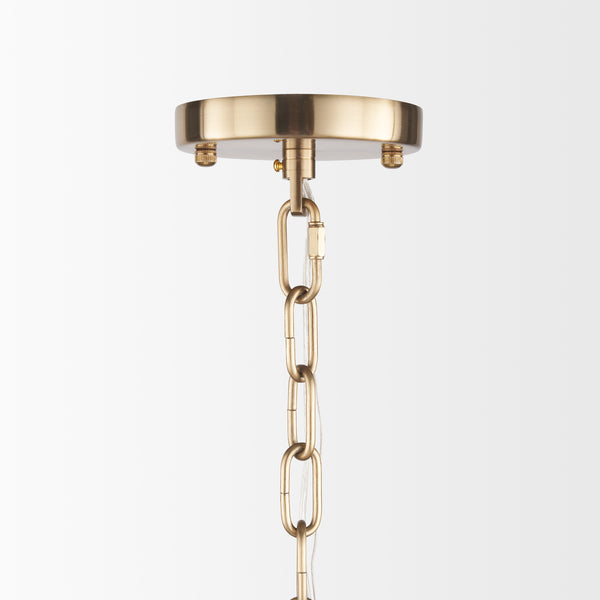 Colleen Antiqued Gold Metal Chandelier