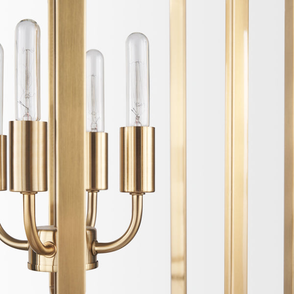 Colleen Antiqued Gold Metal Chandelier