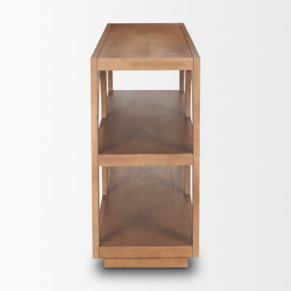 Bela Arched Console Table - Medium Brown Wood - 54" L