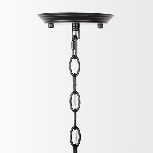 Gabriel Matte Black Chandelier