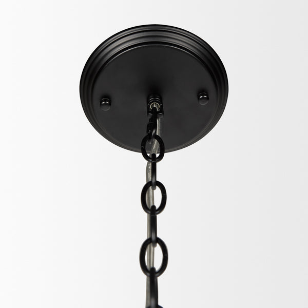Gabriel Matte Black Chandelier