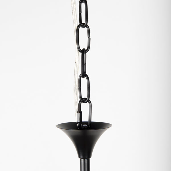 Gabriel Matte Black Chandelier