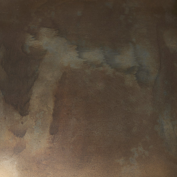 Varun Antiqued Brass Metal Trays - Set Of Two