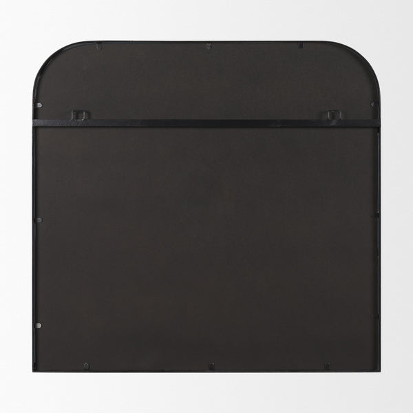 Timon Square Arch Mirror - Brushed Black