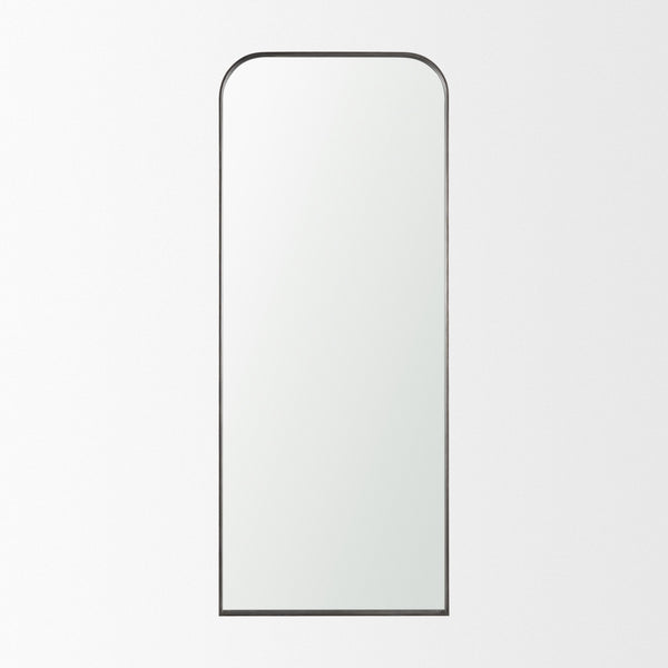 Tamira Brushed Gunmetal Arched Mirror