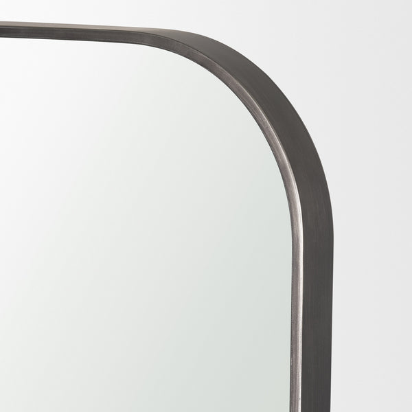 Tamira Brushed Gunmetal Arched Mirror