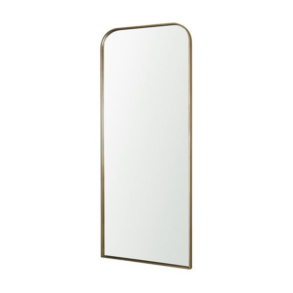 Tamira Brushed Brass Arched Mirror
