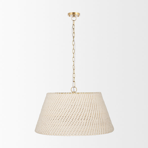 Tosha Tapered Cotton Rope Drum Pendant