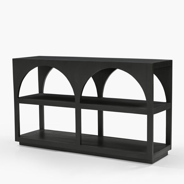 Bela Console Table - Black Wood - 54" L