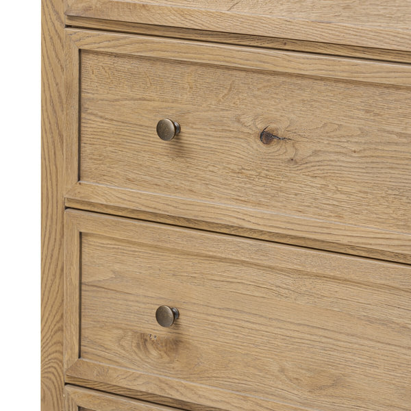 Geoffrey Tall Dresser - Worn Oak