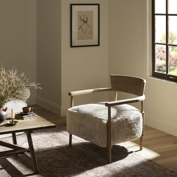 Bennett Chair - Beige Shearling