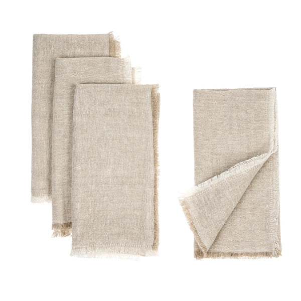 Lina Linen Napkins - Chambray