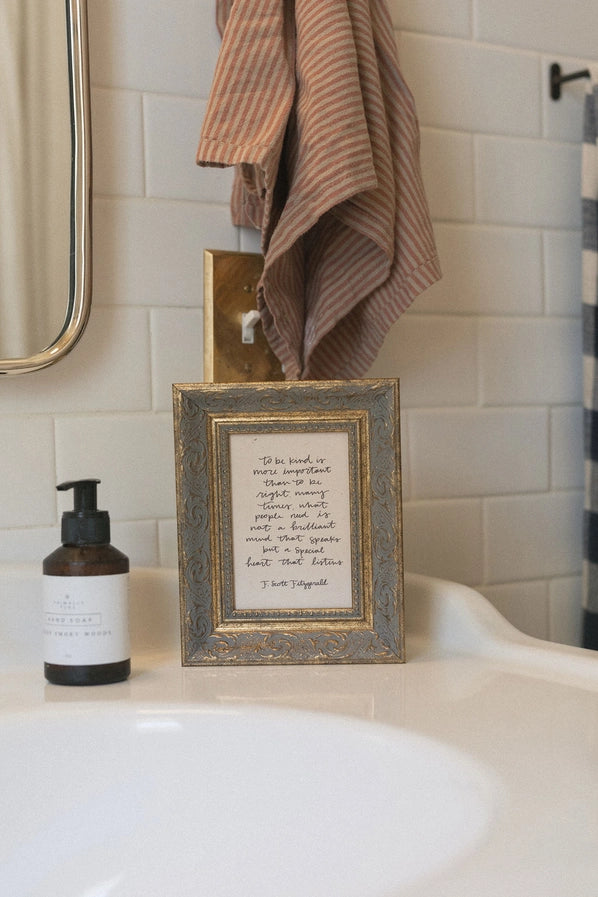 Antique Print - To Be Kind Framed