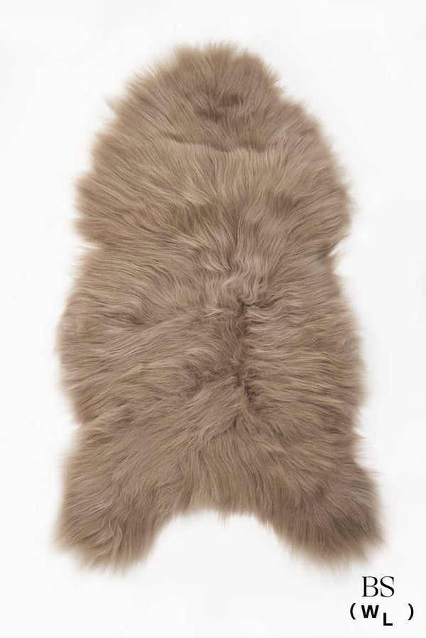 Taupe Icelandic Sheepskin Throw Rug