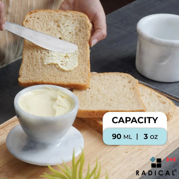 Premium Marble Butter Crock