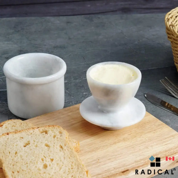 Premium Marble Butter Crock