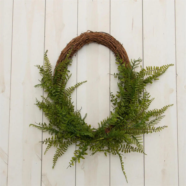 Mixed Ferns - Oval Wreath