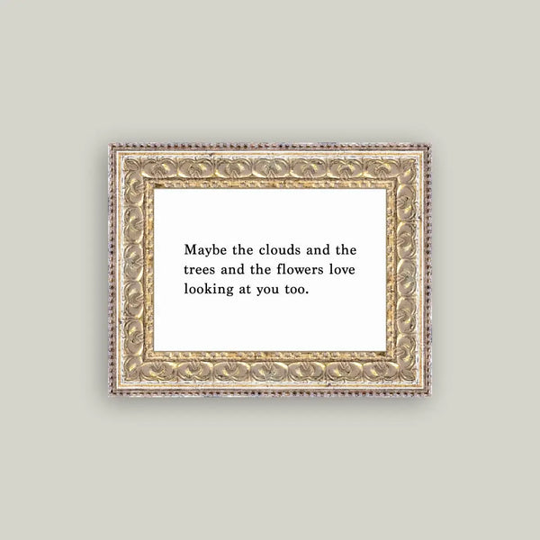 Framed Antique Print - Maybe