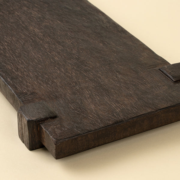 Drift Pedestal Tray - Dark Brown