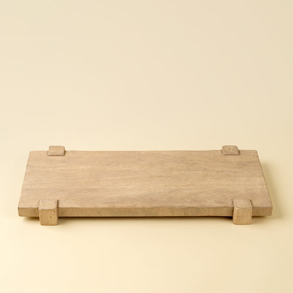 Drift Pedestal Tray - Bleached