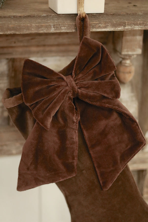 Velvet Bow Clip