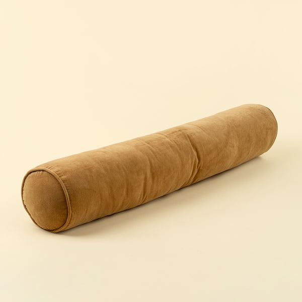 Vera Velvet Long Bolster Pillow - Gold