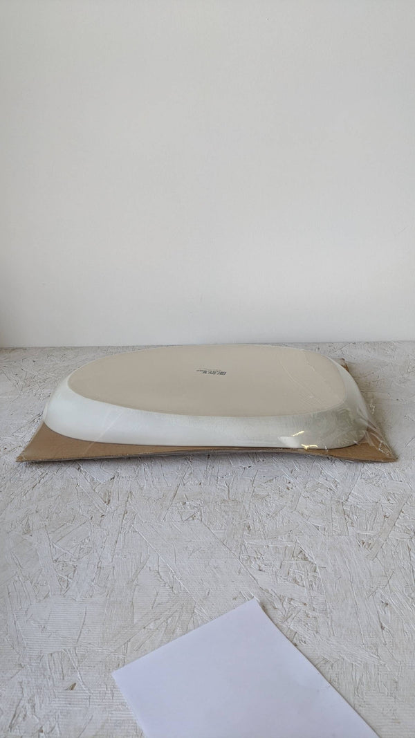 Stoneware Serving Platter - Matte White