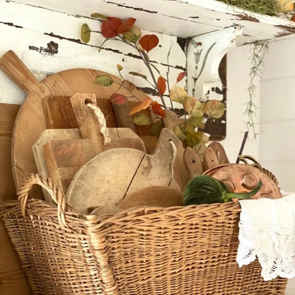Large Antique French Basket