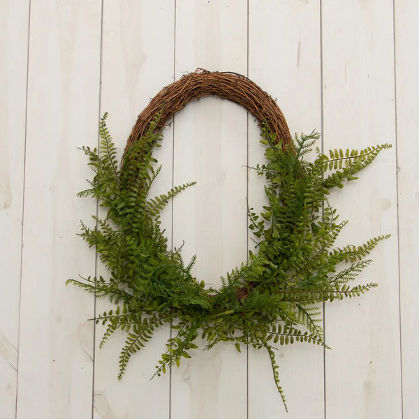 Mixed Ferns - Oval Wreath