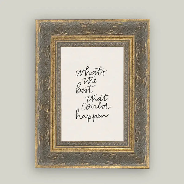 Framed Antique Art - The Best That Could Happen