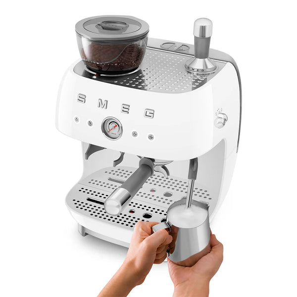 Manual Espresso Coffee Machine with Coffee Grinder