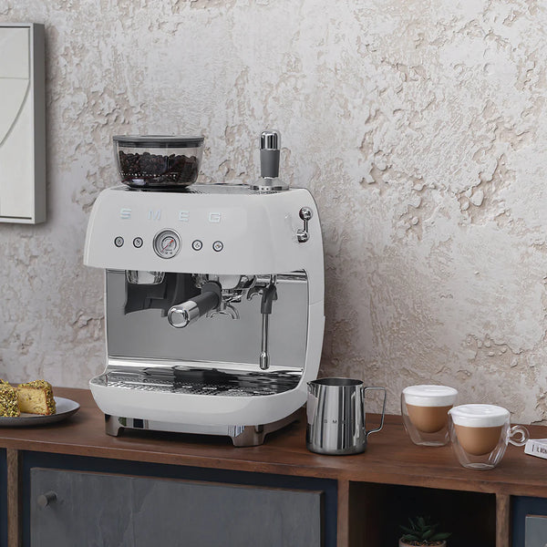 Manual Espresso Coffee Machine with Coffee Grinder