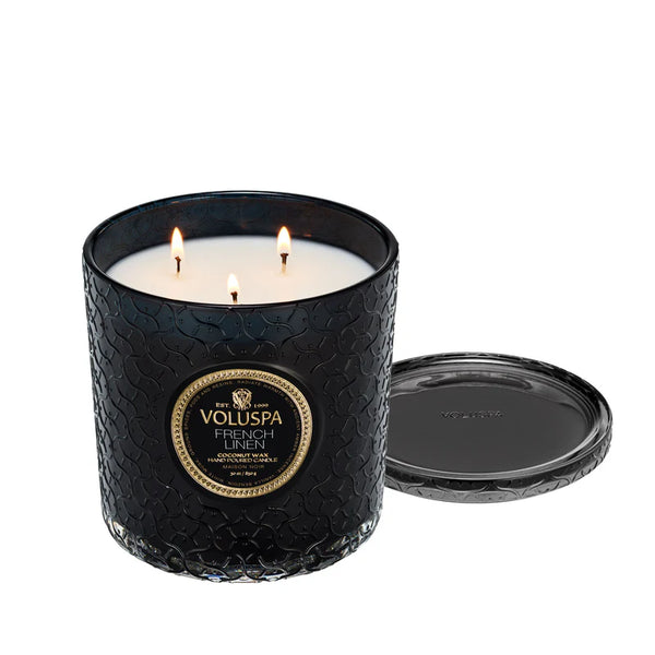 French Linen Luxe Candle