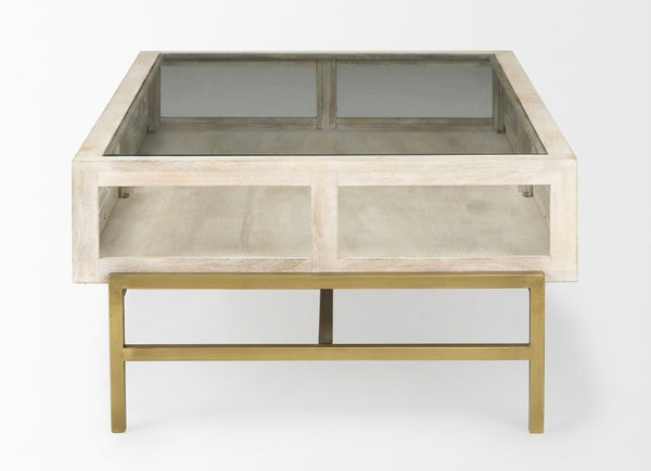 Arelius Rectangular Coffee Table - Floor Model