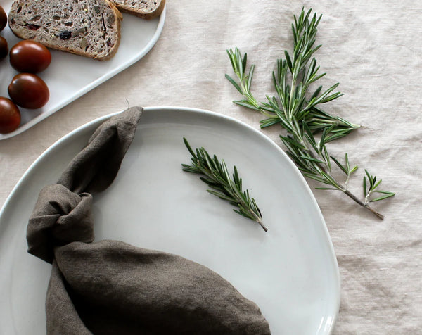 Coffee Brown Linen Napkins