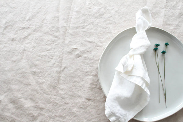 Soft White Linen Napkins