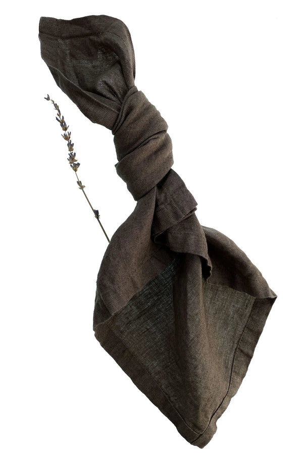Coffee Brown Linen Napkins